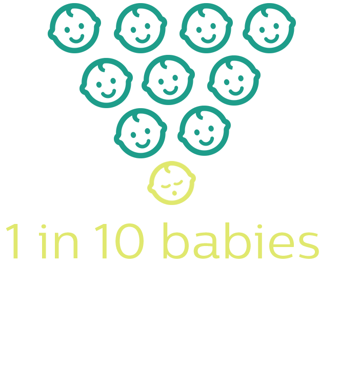 1 in 10 babies